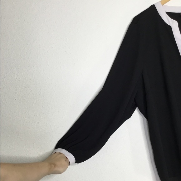 PLUS INC International Concept Two Tone Blouse - Picture 4 of 7